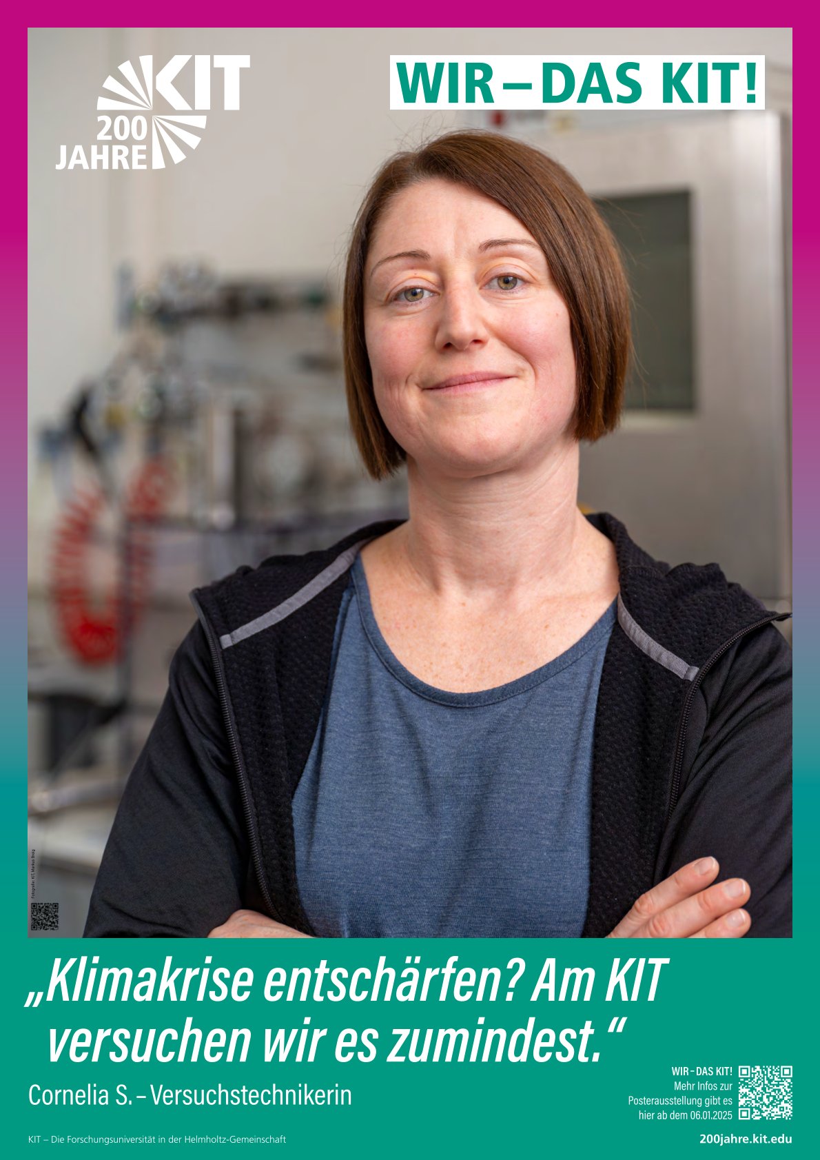 Frau in einem Labor.